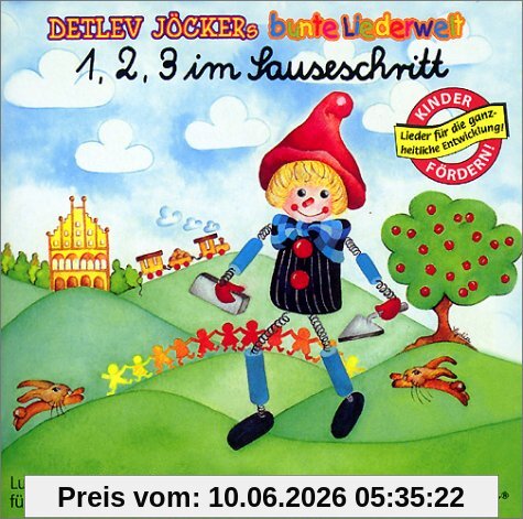 1, 2, 3, im Sauseschritt. Lern-, Spiel und Spasslieder: Eins, zwei, drei im Sauseschritt, 1 CD-Audio