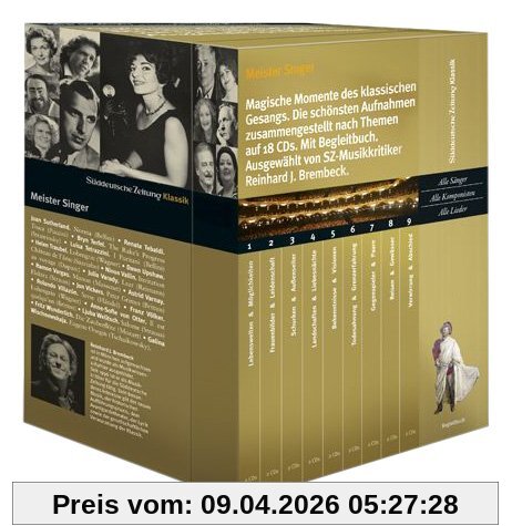 Meister Singer, Magische Momente des klassischen Gesangs, 18 Audio-CDs + Begleitbuch