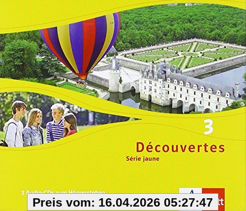 Découvertes / Dreifach-Audio-CD für Schüler und Lehrer: Série jaune (ab Klasse 6)