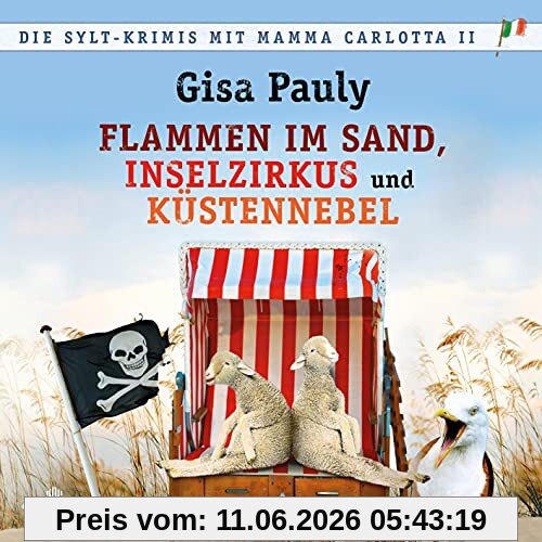 Die Sylt-Krimis mit Mamma Carlotta II (Mamma Carlotta ): Flammen im Sand, Inselzirkus, Küstennebel : 3 CDs | MP3 Band 12 und 13