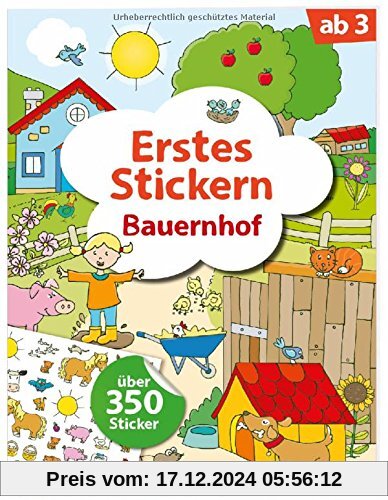 Erstes Stickern Bauernhof