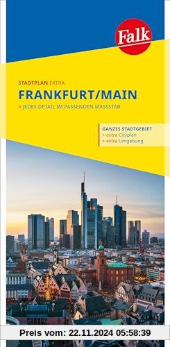 Falk Stadtplan Extra Frankfurt am Main 1:20.000: mit Ortsteilen von Bad Soden a. Ts., Bad Vilbel, Eschborn, Kronberg, Ne