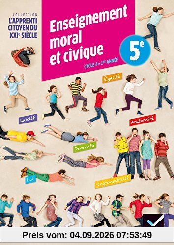 Enseignement moral et civique 5e, cycle 4, 1e année