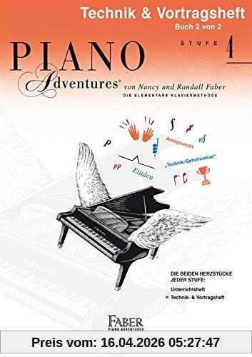 Piano Adventures: Technik- & Vortragsheft 4