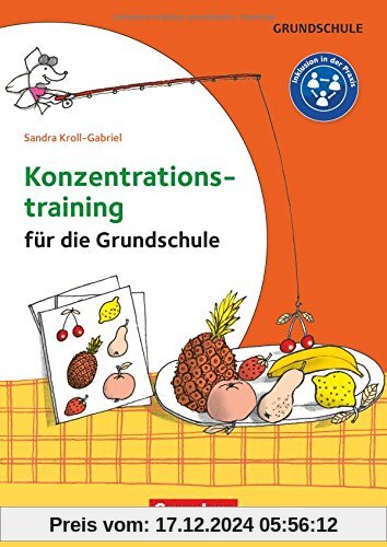 Konzentrationstraining für die Grundschule: Klasse 1-4. Kopiervorlagen