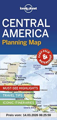 Lonely Planet Publications Central America Planning Map