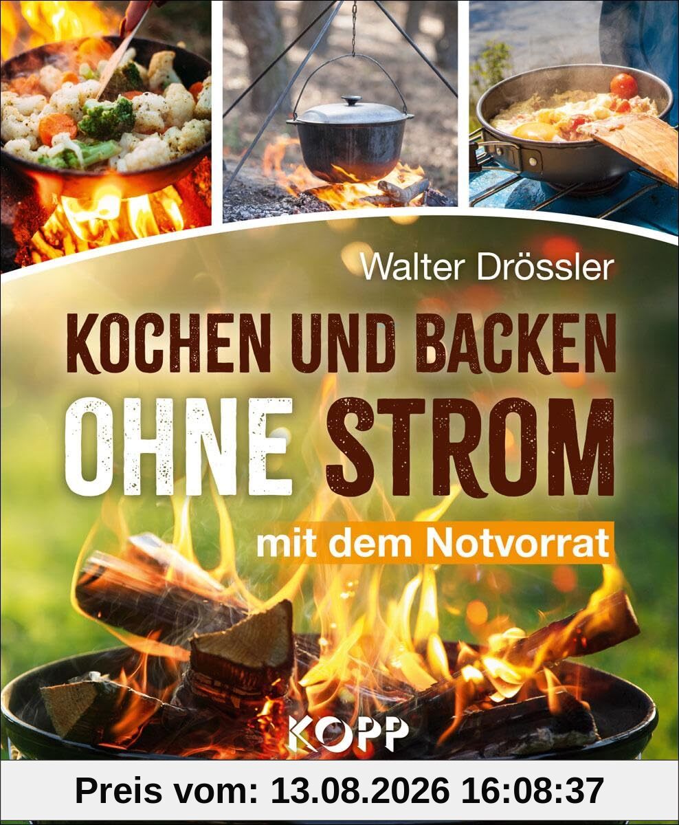 Kochen und backen ohne Strom mit dem Notvorrat