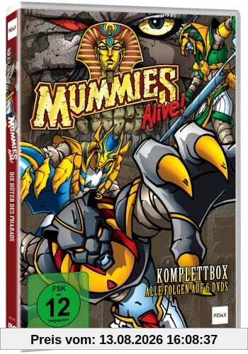 Mummies Alive Komplettbox: Die Hüter des Pharaos - Die Welt der ägyptischen Mythologie mit den unsterblichen Helden der Kindheit - 90er Fantasy Zeichentrick-Serie [6 DVDs]
