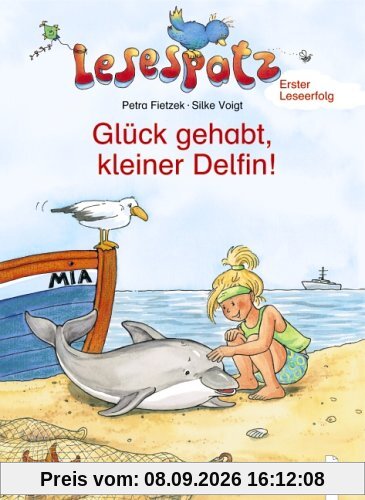 Lesespatz. Glück gehabt, kleiner Delfin!