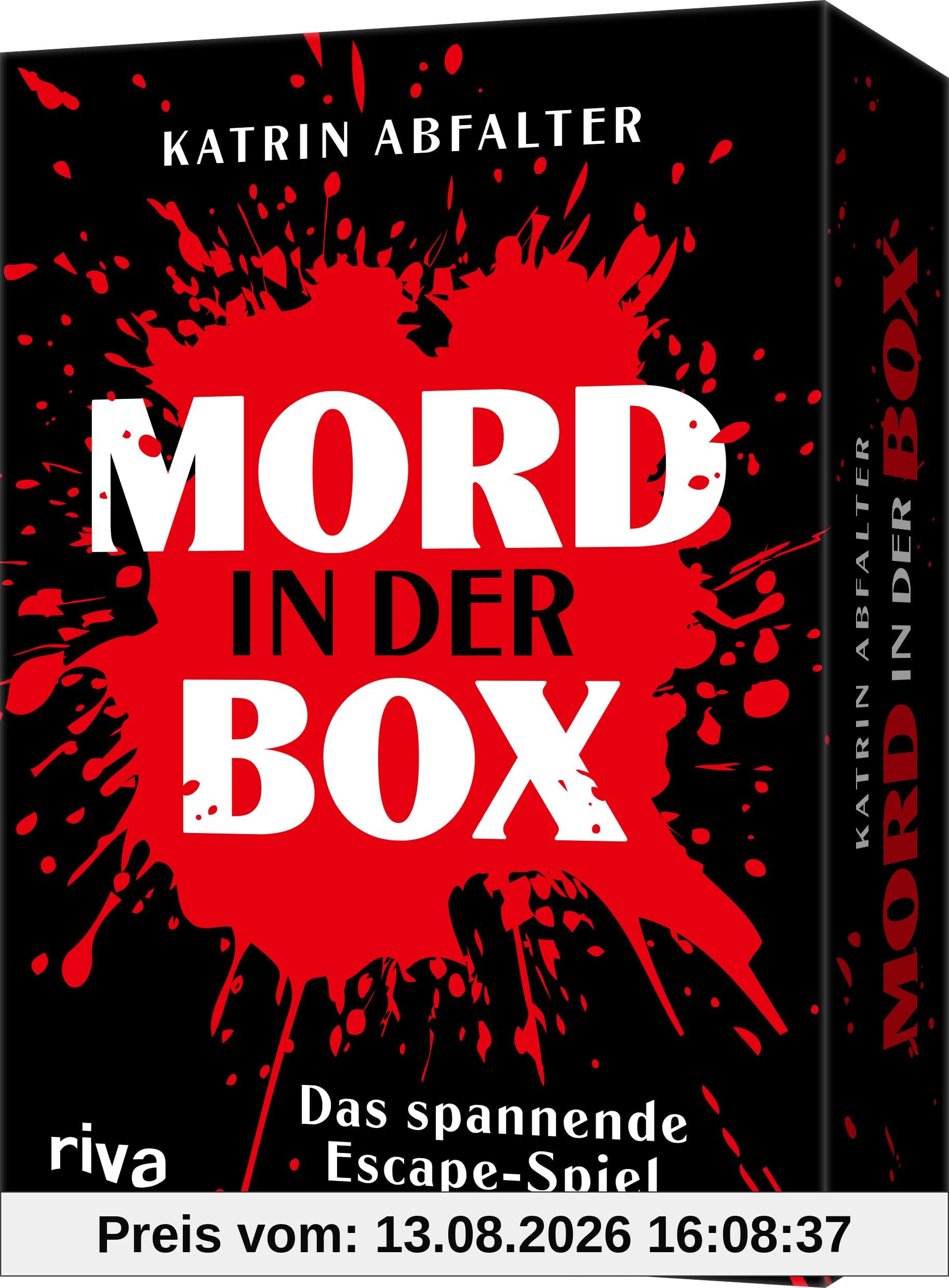 Mord in der Box: Das spannende Escape-Room-Spiel | Tolles Geschenk für Fans von Escape Room, Detektivspiel, Puzzlebuch, Rätsel, Krimi, True Crime. Handliches Kartenformat, Poster. Ab 12