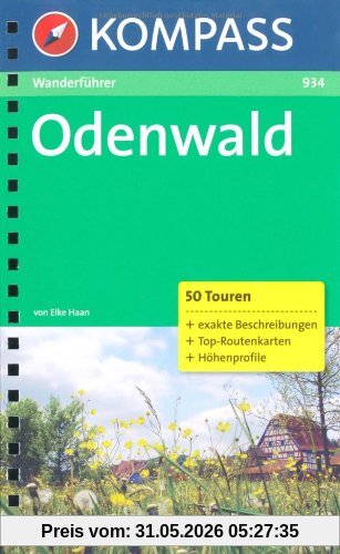 Elke Haan Odenwald. Wanderführer, 50 Touren Mit Höhenprofilen