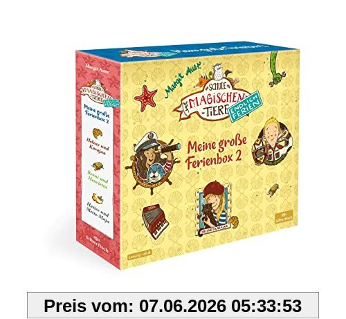 Die Schule der magischen Tiere - Endlich Ferien: Meine große Ferienbox 2: »Helene und Karajan«, »Benni und Henrietta«, »Hatice und Mette-Maja«: 6 CDs