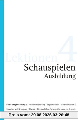 Bernd Stegemann Schauspielen Ausbildung
