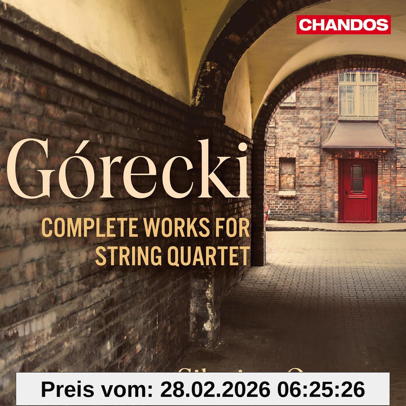unbekannt Górecki, Sämtliche Musik Für Streichquartett