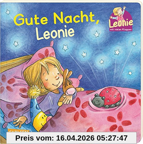Gute Nacht, Leonie: Pappbilderbuch mit Klappen