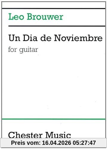 Un Dia De Noviembre Guitar: Noten für Gitarre