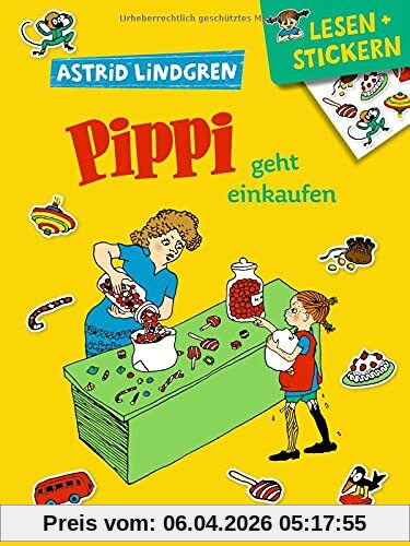 Pippi geht einkaufen: Lesen und Stickern