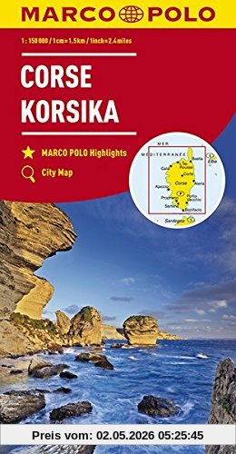 MARCO POLO Karte Korsika 1:150 000 (MARCO POLO Karten 1:200.000)