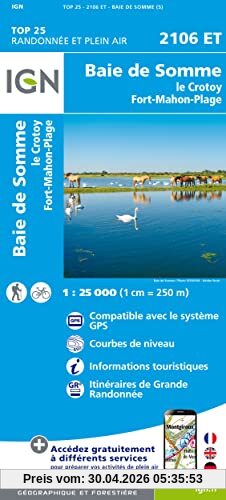 Baie de Somme - Foret de Crecy - Le Crotoy 1:25 000: 1:25000