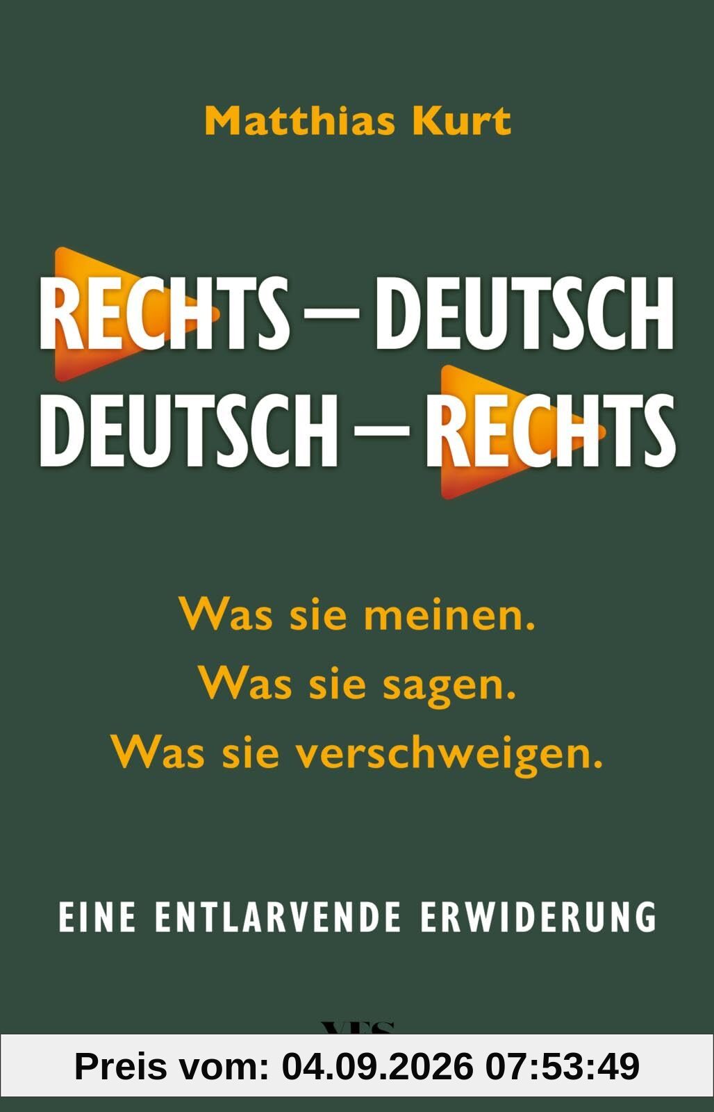 Rechts - Deutsch / Deutsch - Rechts