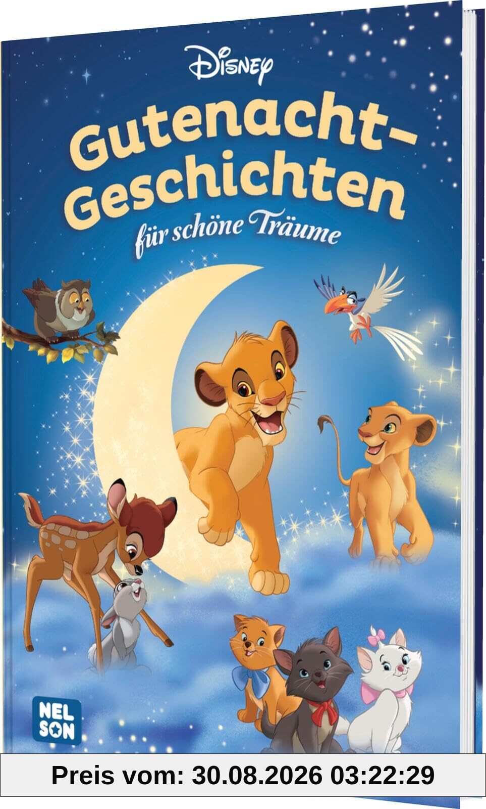 Disney Vorlesebuch: Gutenacht-Geschichten für schöne Träume: 4 bezaubernde Vorlesegeschichten | Disney-Klassiker zum Vorlesen für Kinder ab 3 Jahren