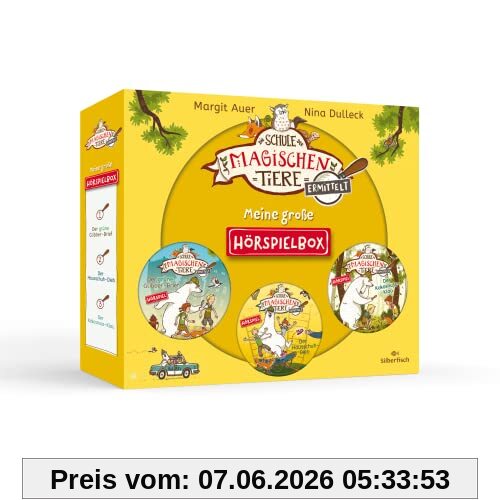 Die Schule der magischen Tiere ermittelt - Hörspiele: Meine große Hörspielbox: »Der grüne Glibber-Brief«, »Der Hausschuh-Dieb«, »Der Kokosnuss-Klau«: 3 CDs