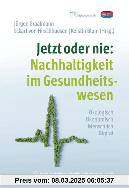 Jetzt oder nie: Nachhaltigkeit im Gesundheitswesen: Ökologisch. Ökonomisch. Menschlich. Digital. Mit einem Geleitwort vo