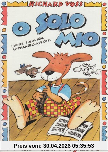 O Solo Mio. Sopranblockflöte, Gitarre