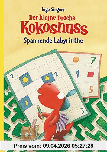 Der kleine Drache Kokosnuss – Spannende Labyrinthe: Kinderbeschäftigung ab 5 Jahre