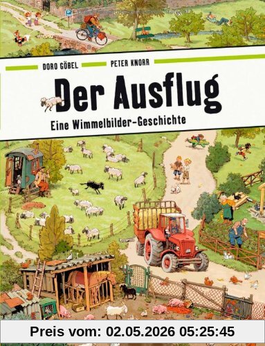 Der Ausflug: Eine Wimmelbilder-Geschichte. Vierfarbiges Papp-Bilderbuch