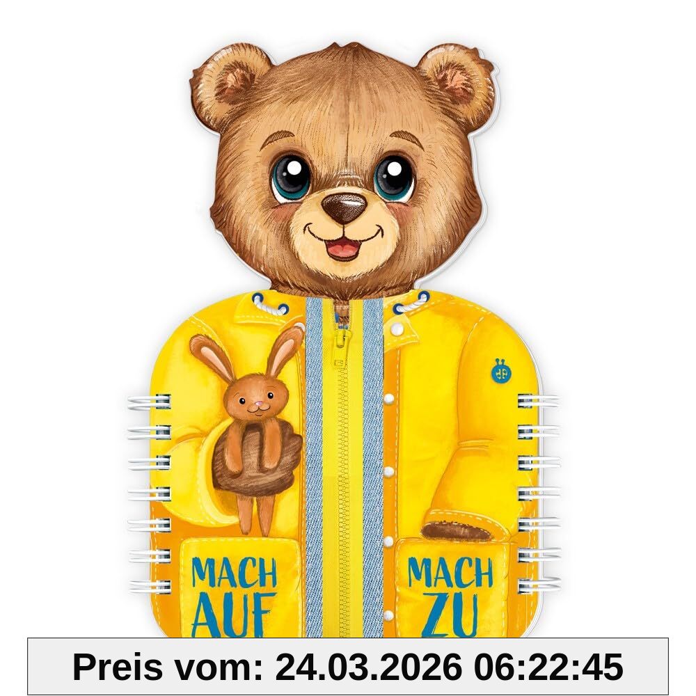 TRÖTSCH - Mach auf mach zu | Spielbuch mit Verschlüssen | Bilderbuch Pappenbuch: Fühl- und Spielbuch Beschäftigungsbuch Kinderbuch Aufmachen Zumachen | Ab 3 Jahren