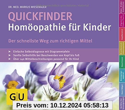 Quickfinder- Homöopathie für Kinder (GU Quickfinder Partnerschaft & Familie)