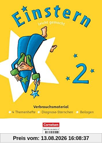 Einstern - Mathematik - Ausgabe 2021 - Band 2: Leicht gemacht - Themenhefte 1-4, Diagnoseheft und Kartonbeilagen im Paket - Verbrauchsmaterial, mit BuchTaucher-App