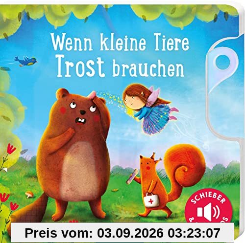 Wenn kleine Tiere Trost brauchen: Schieber und 11 Sounds | Ein innovatives Schieber-Soundbuch für die Kleinsten ab 18 Monaten