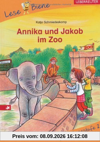 Annika und Jakob im Zoo: Lesebiene Stufe 2
