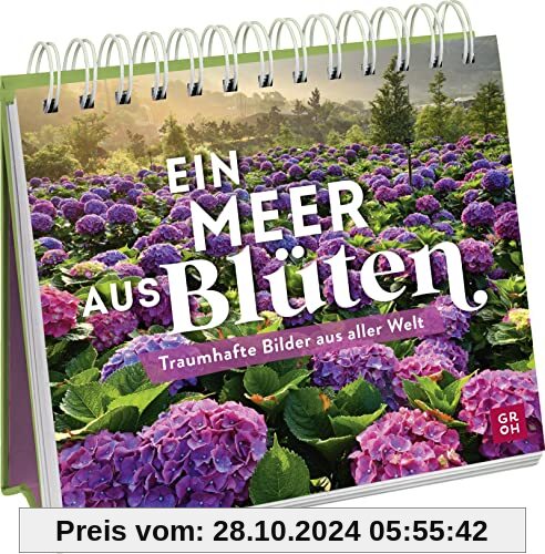 Ein Meer aus Blüten: Traumhafte Bilder aus aller Welt | Deko-Aufsteller mit zauberhafter Blütenpracht (Geschenke für Nat