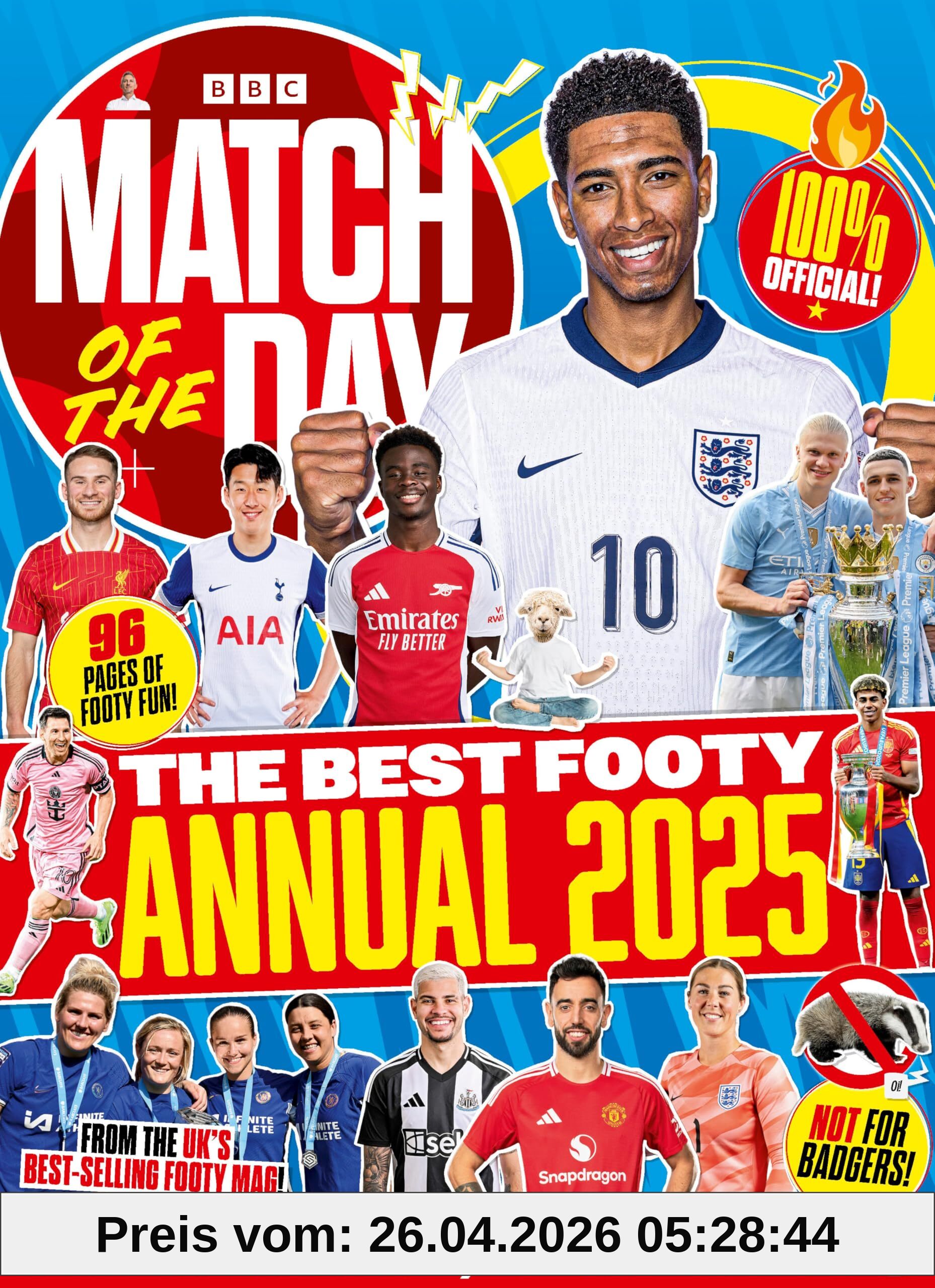 Match of the Day Magazine Match Of The Day Annual 2025