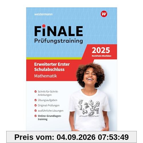 FiNALE Prüfungstraining Erweiterter Erster Schulabschluss Nordrhein-Westfalen: Mathematik 2025 Arbeitsbuch mit Lösungsheft