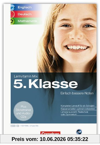 Lernvitamin Mix - Englisch/Deutsch/Mathe 5. Klasse