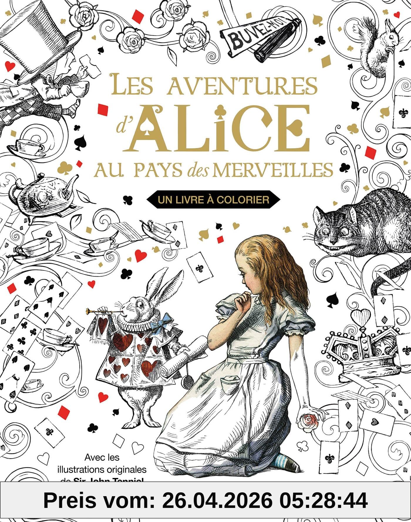 Alice au pays des merveilles : Un livre à colorier