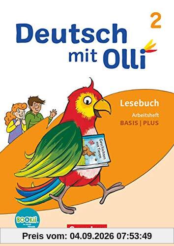 Deutsch mit Olli - Lesen 2-4 - Ausgabe 2021 - 2. Schuljahr: Arbeitsheft Basis / Plus - Mit BOOKii-Funktion