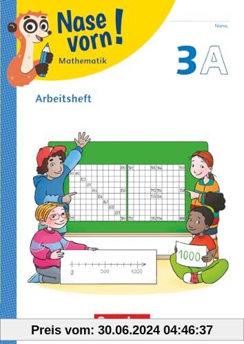 Nase vorn! - Lehrwerk für Mathematik - Ausgabe 2023 - 3. Schuljahr: Arbeitsheft - Teil A und B - Mit digitalen Medien