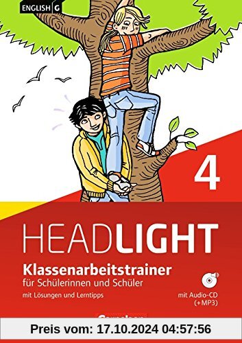 English G Headlight - Allgemeine Ausgabe: Band 4: 8. Schuljahr - Klassenarbeitstrainer