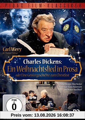 Charles Dickens: Ein Weihnachtslied in Prosa oder Eine Geistergeschichte zum Christfest / Bezaubernde Romanverfilmung mit Carl Wery als Mr. Scrooge (Pidax Film-Klassiker)