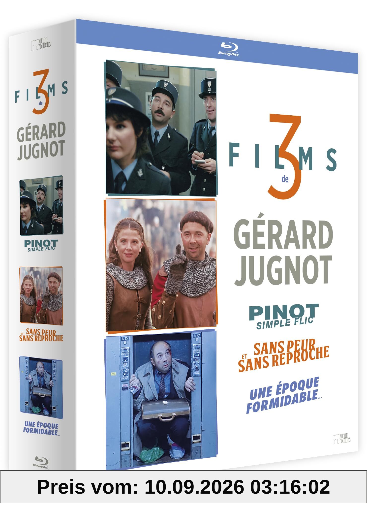 Gérard jugnot - coffret 3 films : pinot, simple flic + sans peur et sans reproche + une époque formidable [Blu-ray] [FR Import]