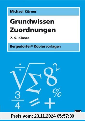 Grundwissen Zuordnungen: 7. bis 9. Klasse