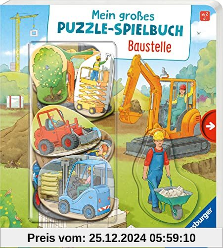 Mein großes Puzzle-Spielbuch: Baustelle