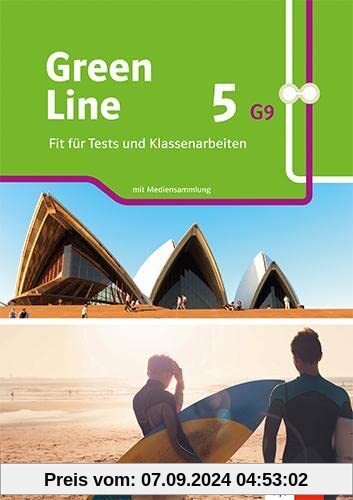 Green Line 5 G9: Fit für Tests und Klassenarbeiten. Arbeitsheft mit Lösungen und Mediensammlung Klasse 9 (Green Line G9.