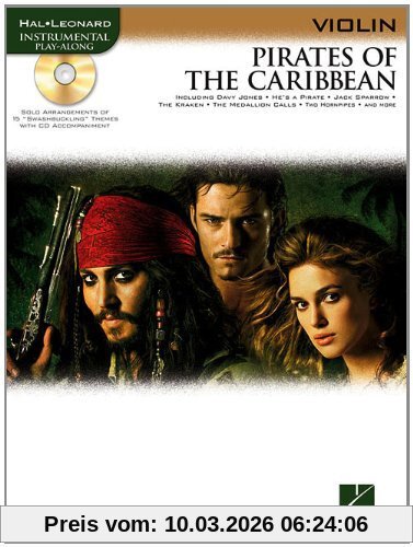 Various Klaus Badelt Pirates Of The Caribbean (Violin) Vln Book/Cd (Hal Leonard Instrumental Play-Along)
