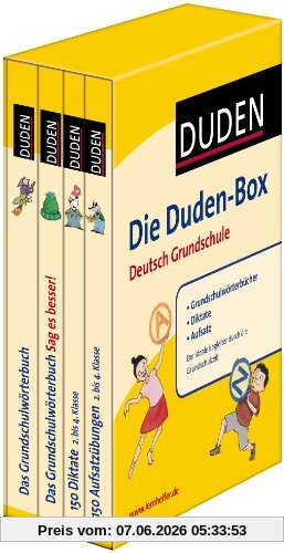 Die Duden-Box Deutsch Grundschule: Grundschulwörterbücher - Diktate - Aufsatz